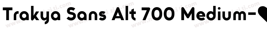 Trakya Sans Alt 700 Medium字体转换
